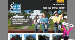 Desktop Screenshot of goldengateparksegwaytours.com