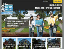 Tablet Screenshot of goldengateparksegwaytours.com